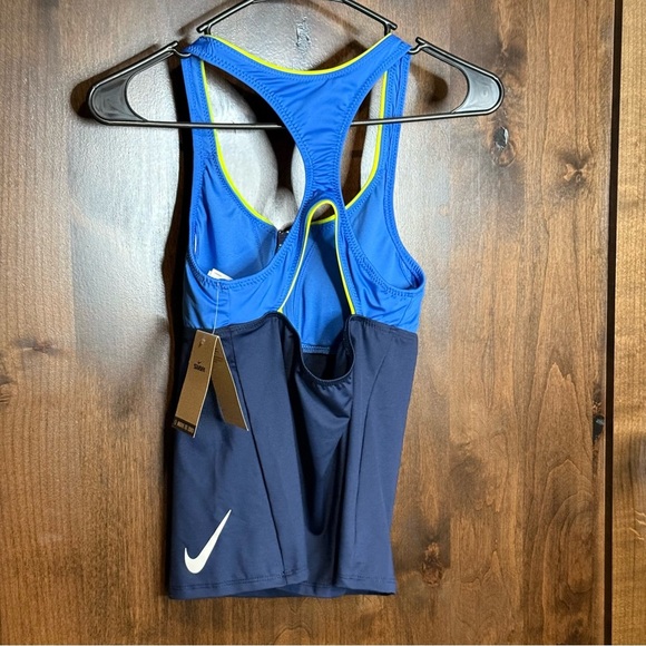 NWT Nike Swim active Tank Top Womens Size S colorblock racerback tankini - Picture 8 of 10